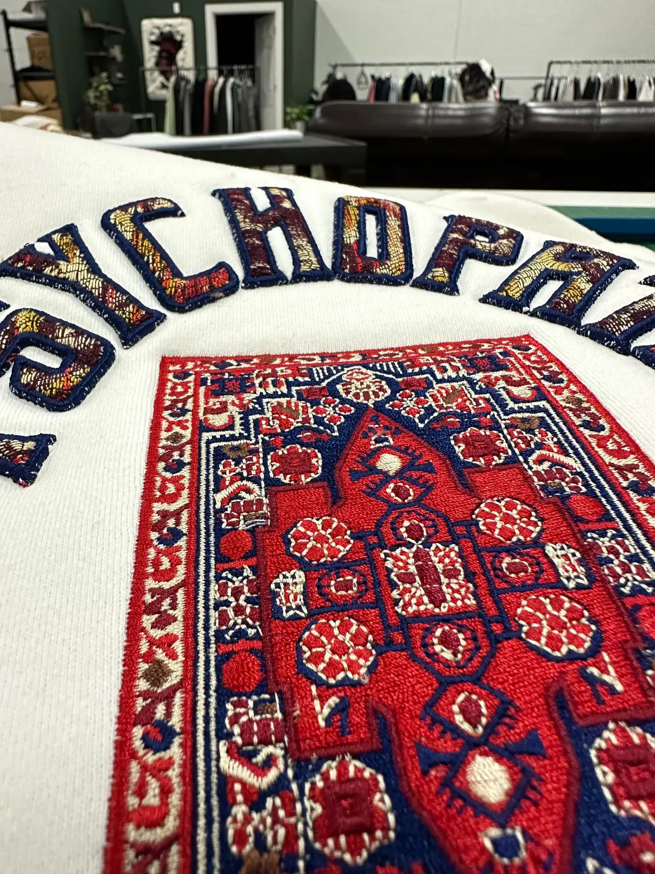 Custom apparel made in-house at PL Apparel Studio, Cambridge, Ontario