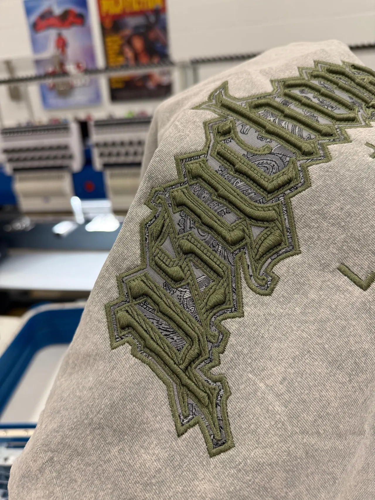 Custom apparel made in-house at PL Apparel Studio, Cambridge, Ontario