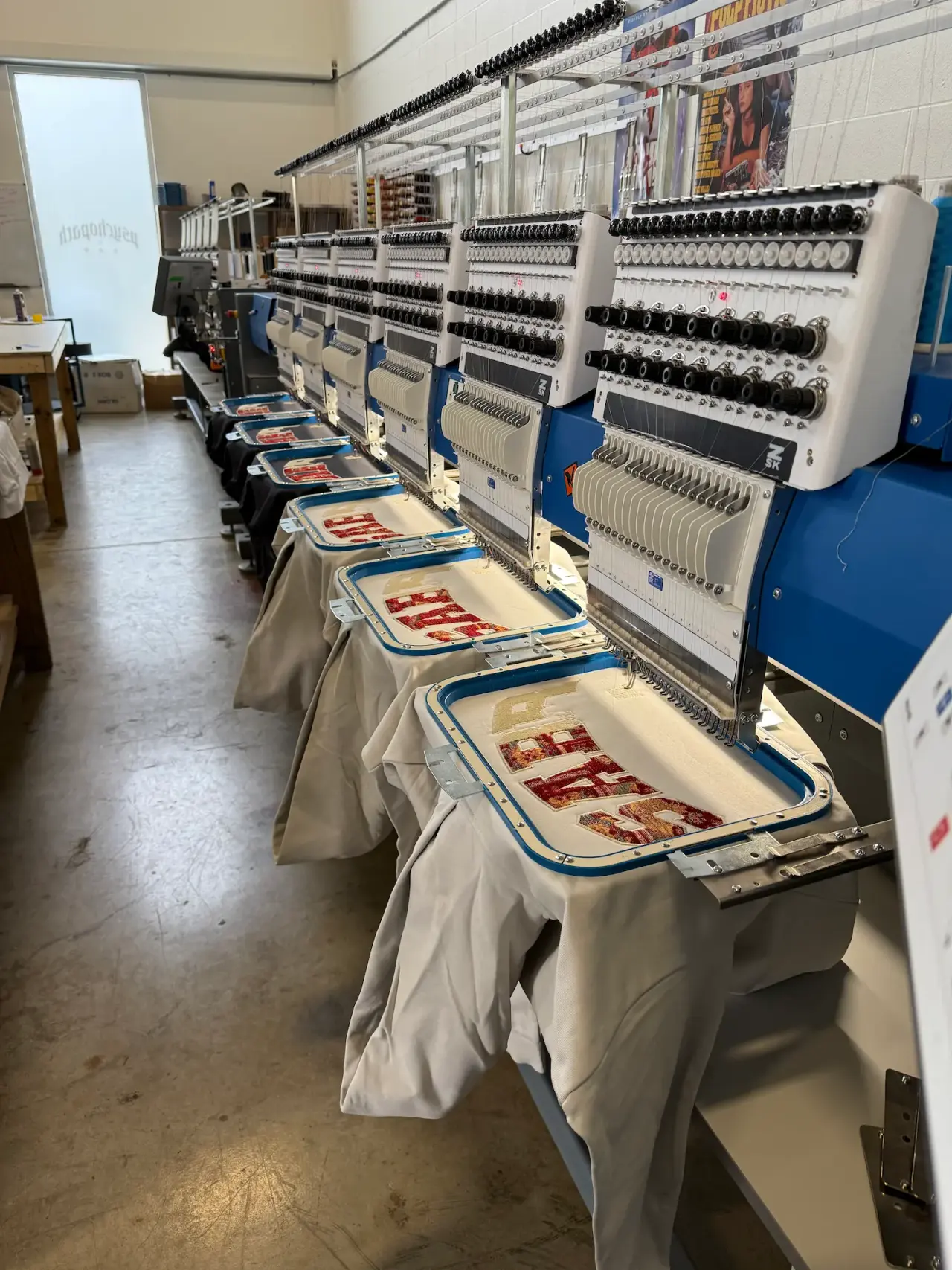 Custom apparel made in-house at PL Apparel Studio, Cambridge, Ontario