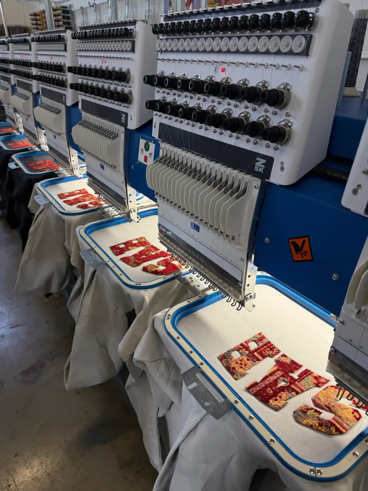 Custom apparel made in-house at PL Apparel Studio, Cambridge, Ontario