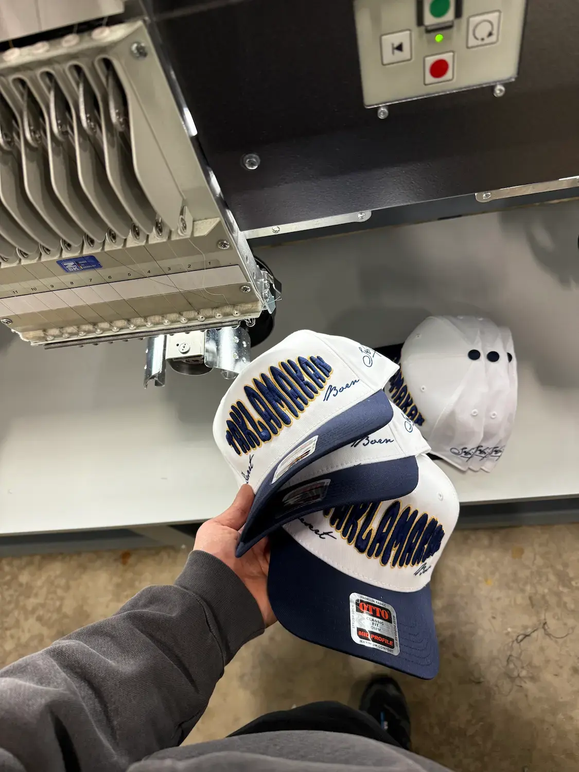 Custom apparel made in-house at PL Apparel Studio, Cambridge, Ontario